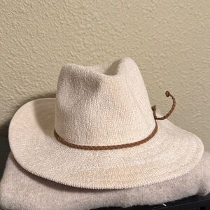 EARTHBOUND Beige Cowboy Hat with Tan Band